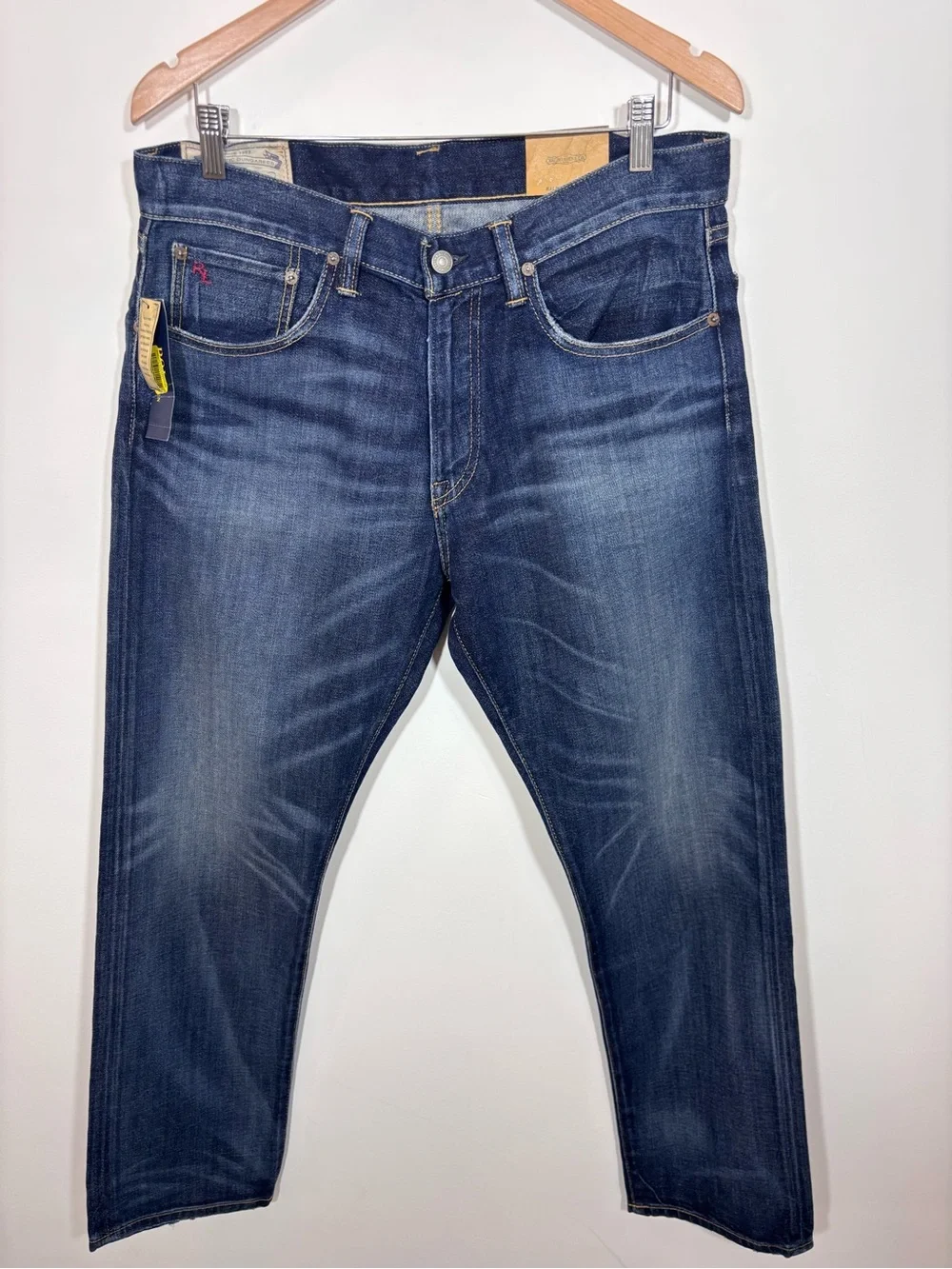 Polo Ralph Lauren The Hampton Straight Jean Denim NWT 32X30 Davis Cotton